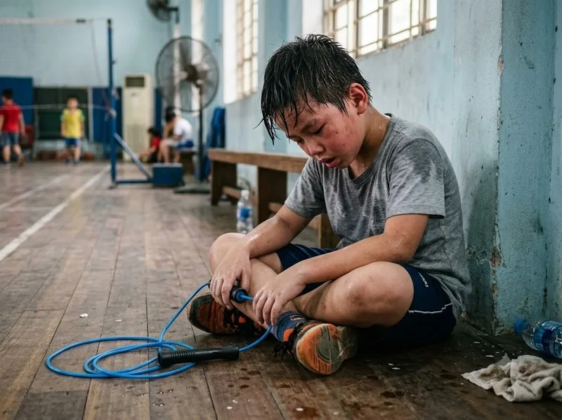 Tập nhảy dây quá sức là sai lầm thường gặp khi muốn tăng chiều cao